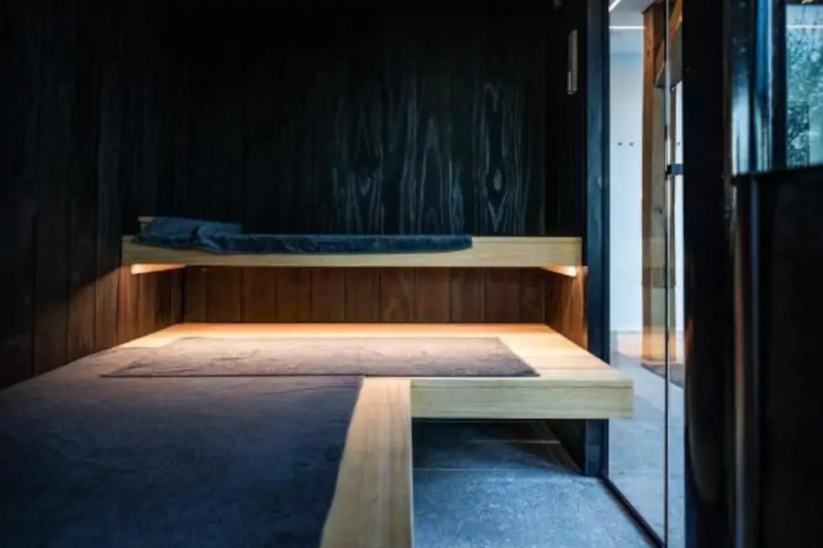 autre vue du sauna